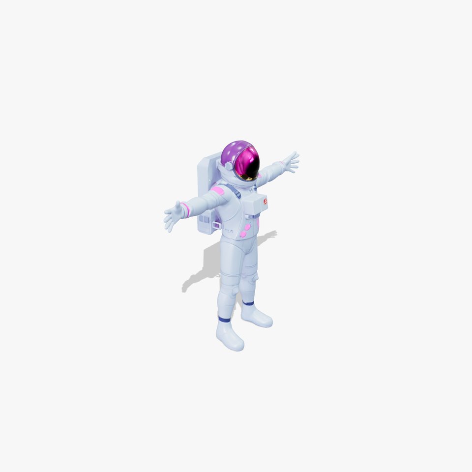 Futuristic Astronaut Suit model pack